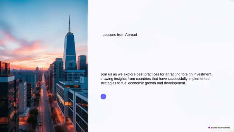 Foreign Direct Investment: Key Trends and Drivers 1