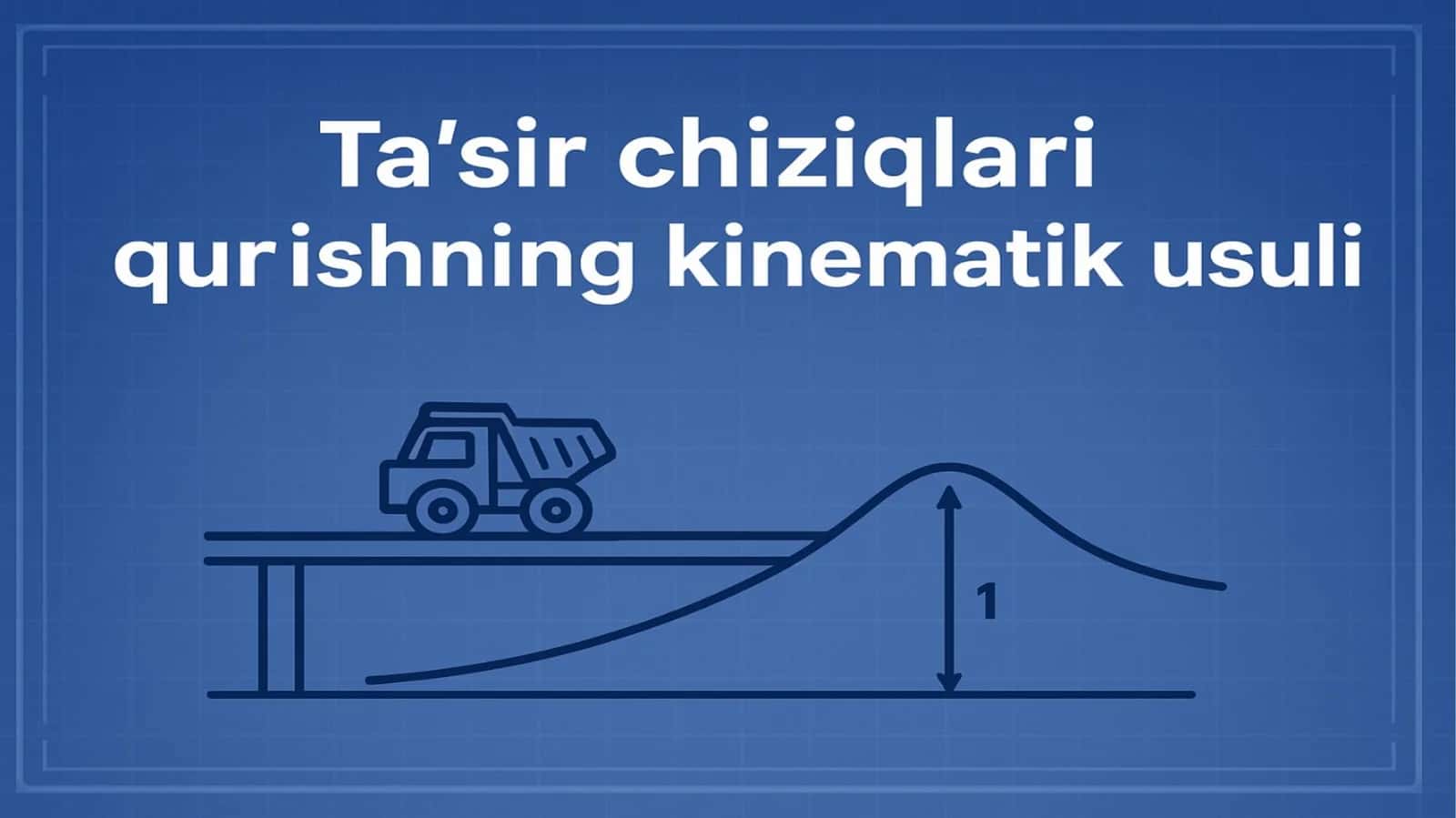 Ta’sir chiziqlari qurishning kinematik usuli 1