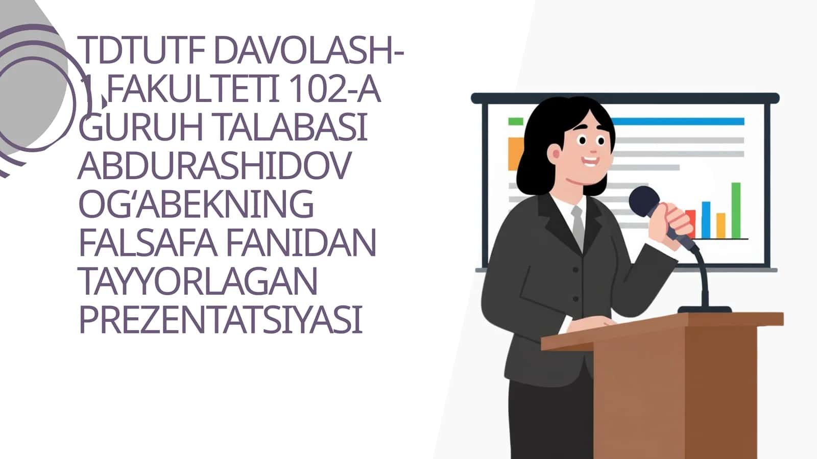 FALSAFA FANIDAN TAYYORLAGAN PREZENTATSIYASI 1