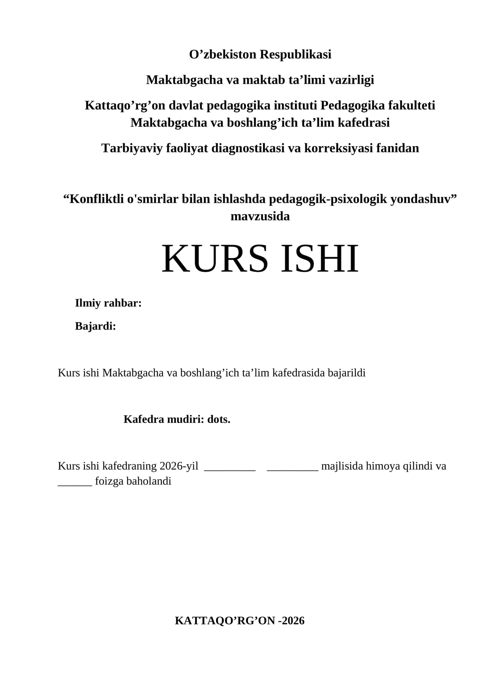 Konfliktli o'smirlar bilan ishlashda pedagogik-psixologik yondashuv 1