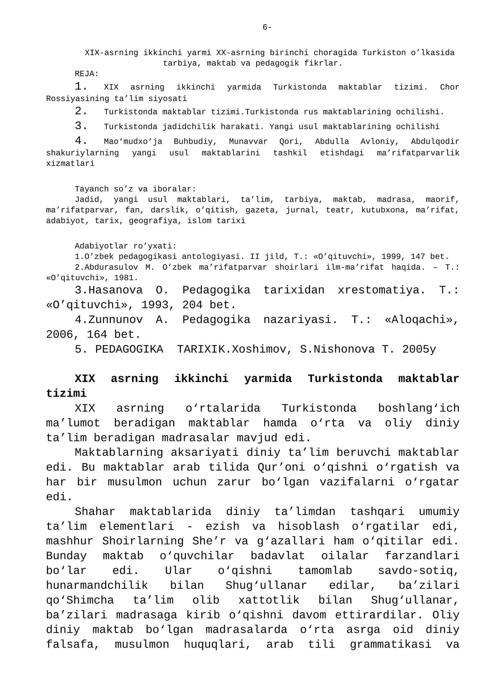 Jadidchilik harakati Turkistonda 1