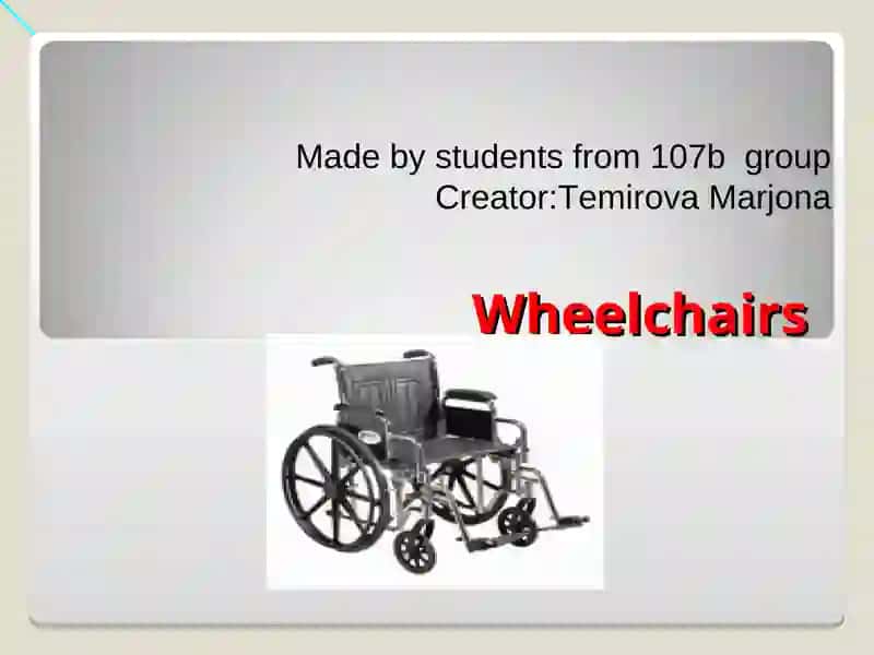 Wheelchairs