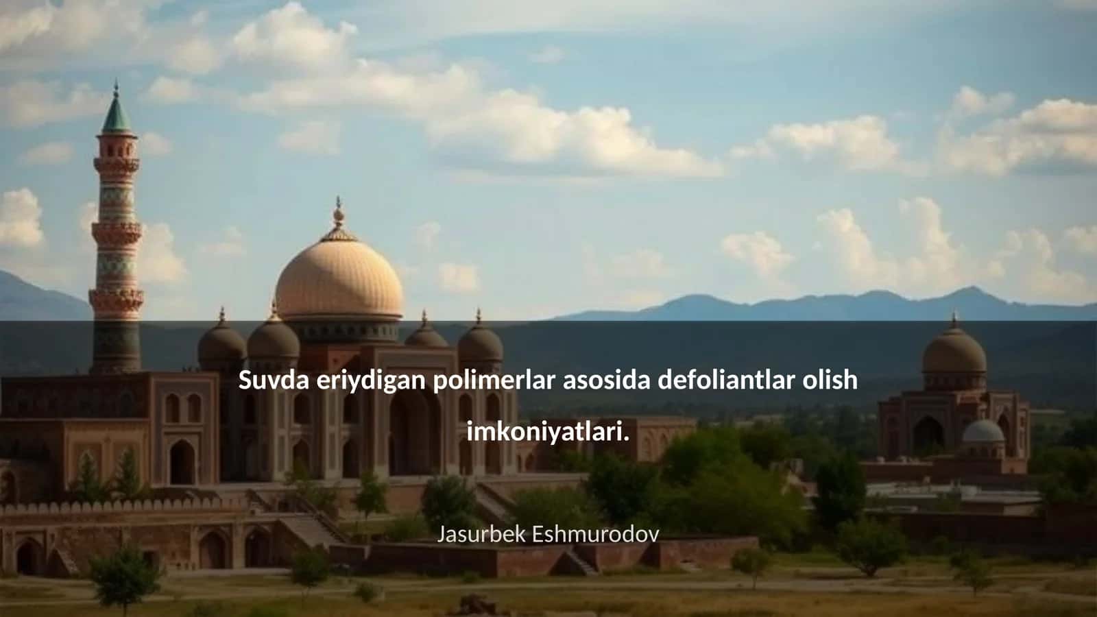 Suvda eriydigan polimerlar turlari 1