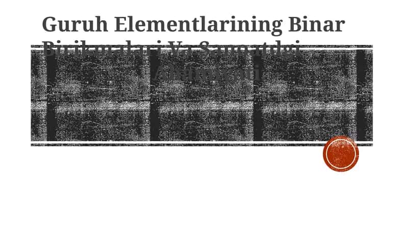 Guruh Elementlarining Binar Birikmalari Va Sanoatdgi Ahamiyati 1