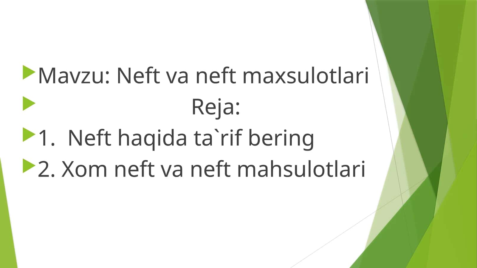 Neft va neft maxsulotlari 1