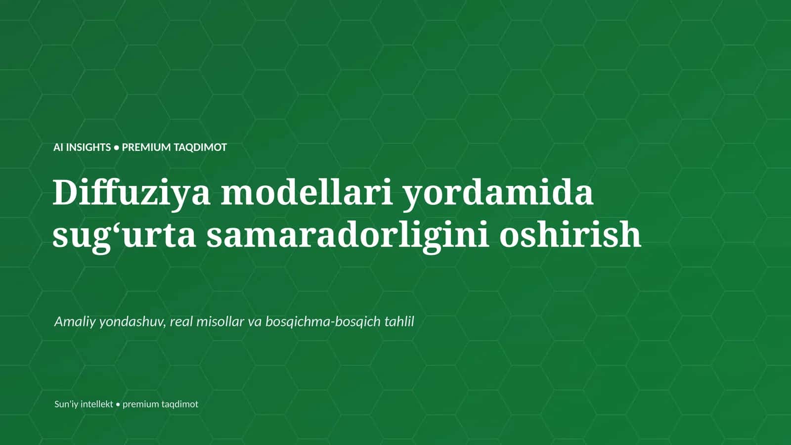 Sun'iy intellekt • premium taqdimot 1
