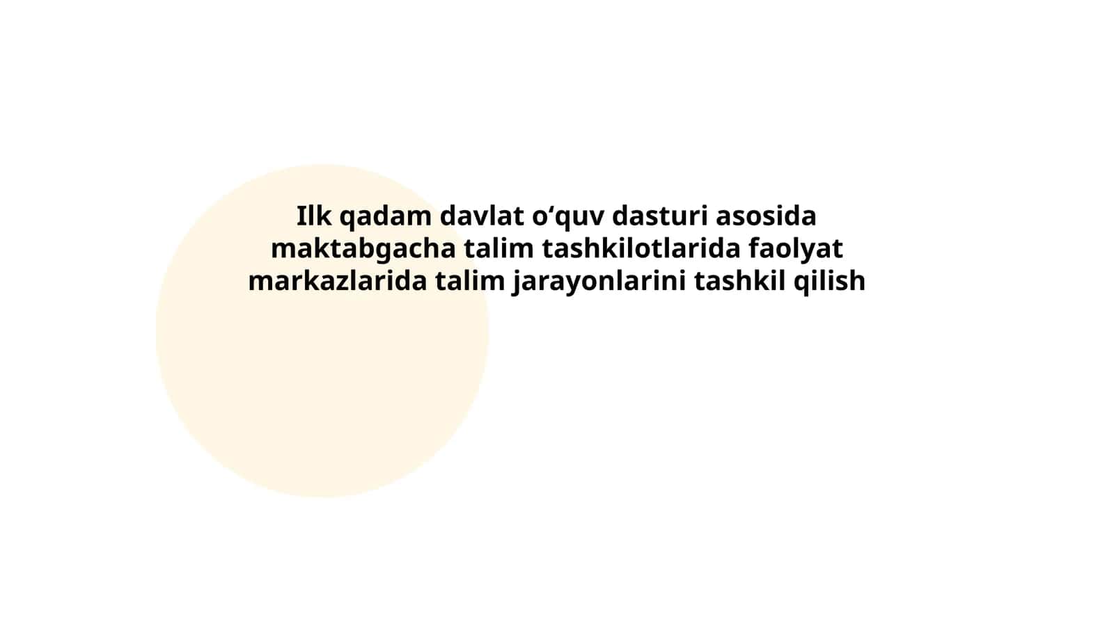 Ilk qadam davlat oʻquv dasturi 1