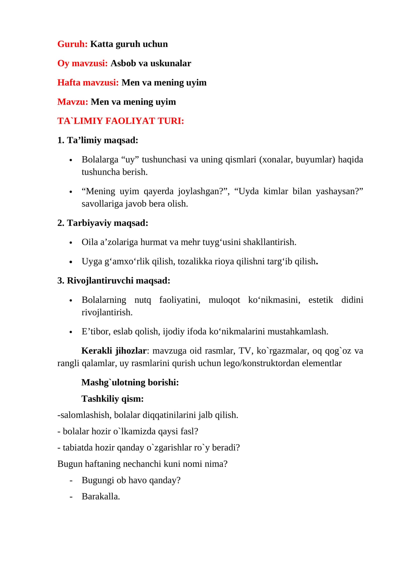 Men va mening uyim 1