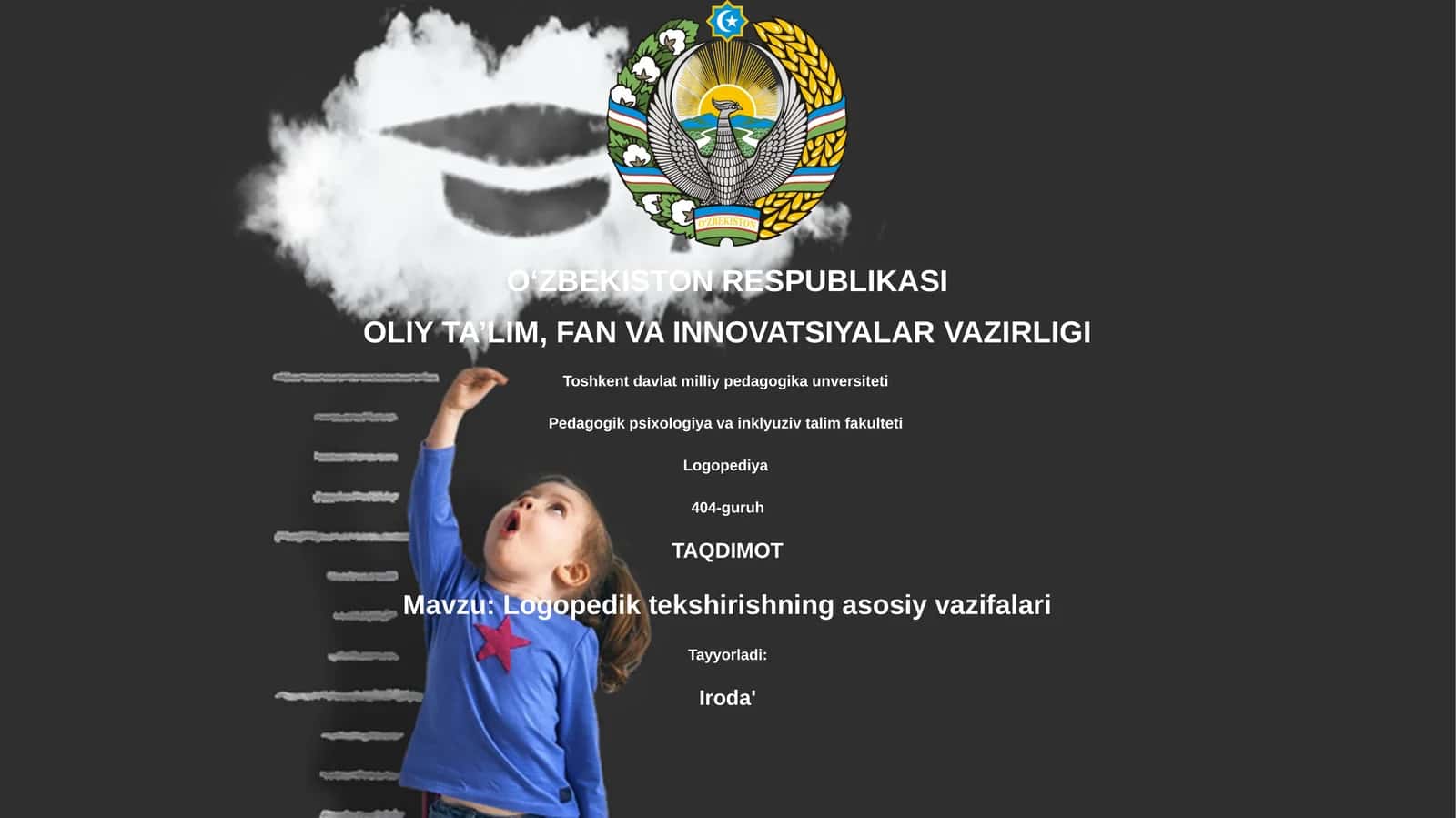 Logopedik tekshirishning asosiy vazifalari 1