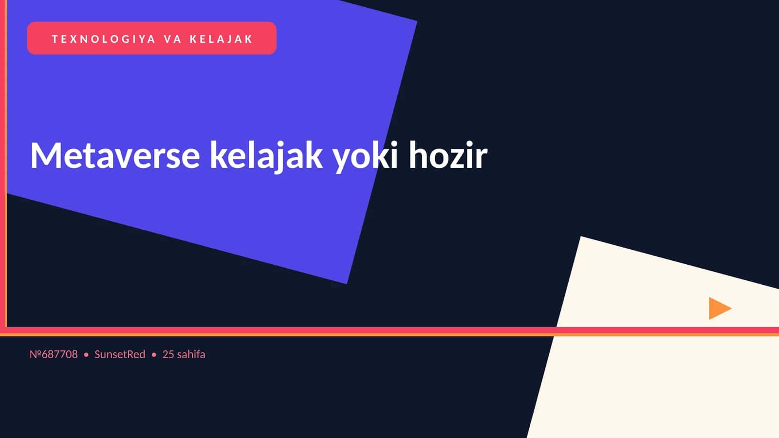 TEXNOLOGIYA VA KELAJAK 1