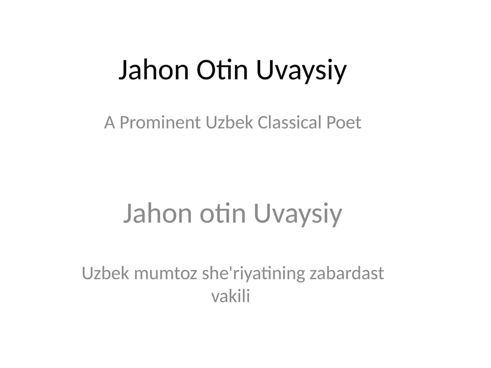 Jahon Otin Uvaysiy 1