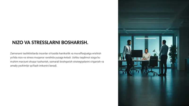 Nizo va Stresslarni Bosharish 1