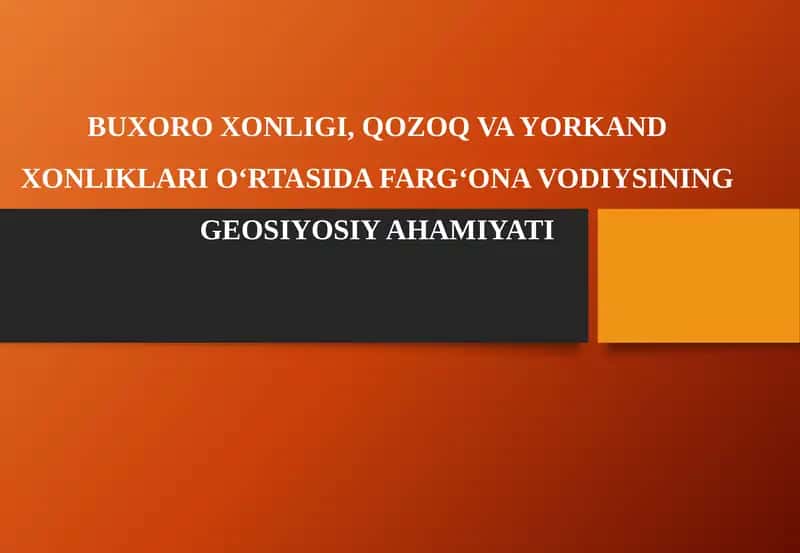 Farg‘ona Vodiysining Geosiyosiy Ahamiyati 1