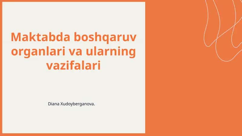 Maktabda boshqaruv organlari va ularning vazifalari 1