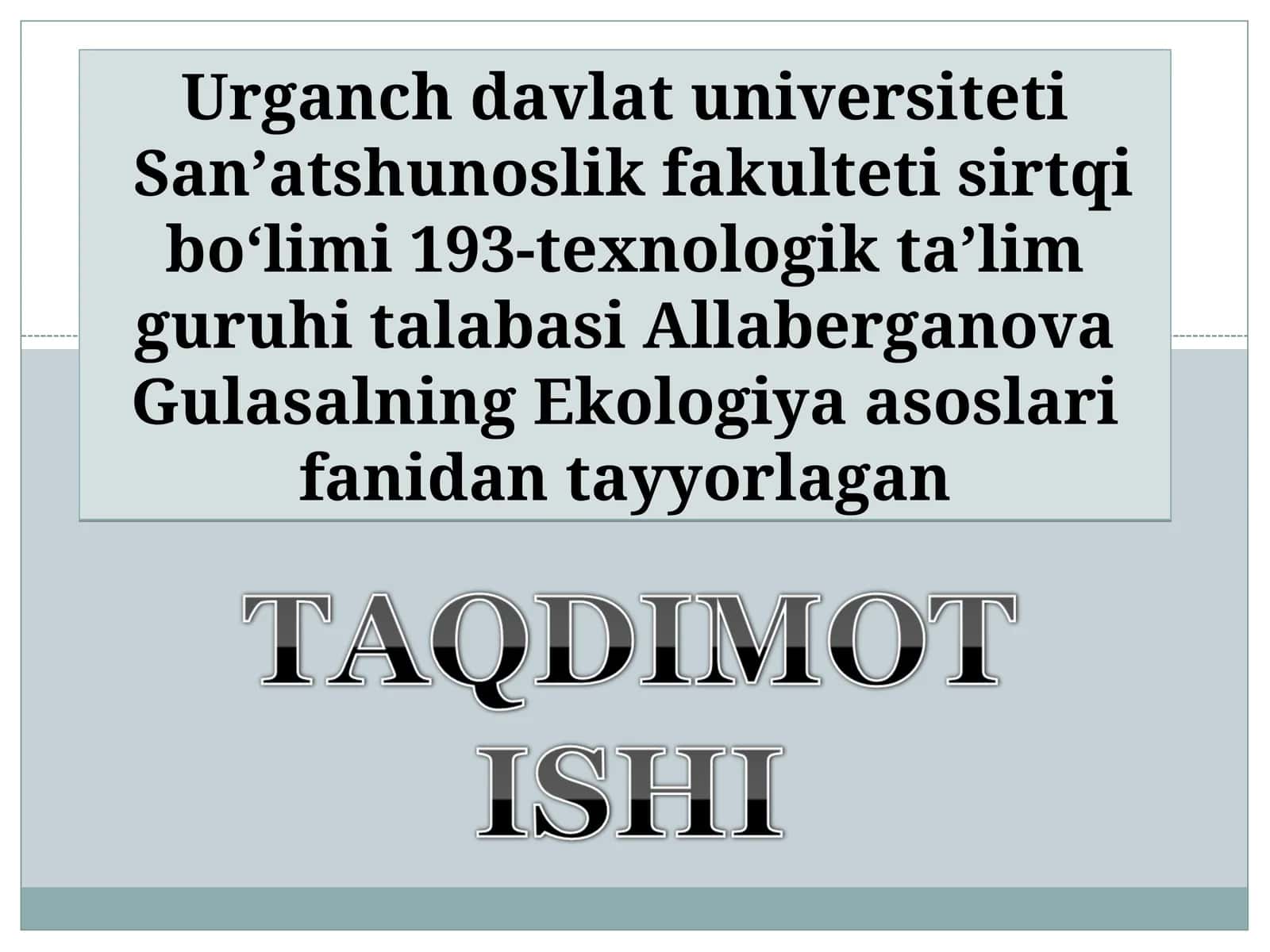 Organizmlar orasidagi munosabat tiplari 1