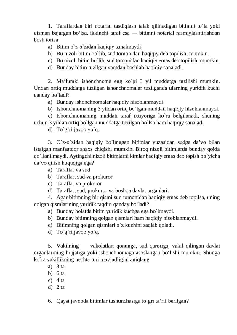 Bitimlar haqida maslahatlar 1