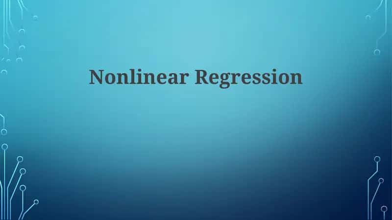 Nonlinear Regression 1