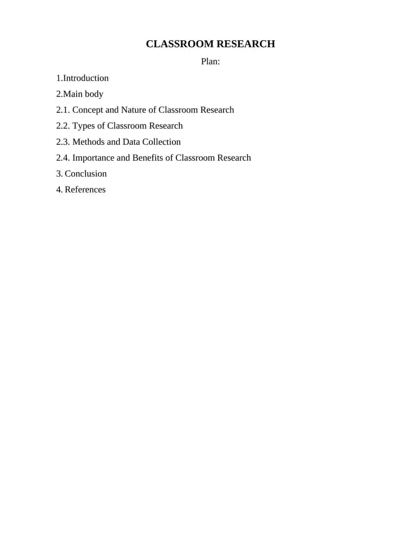 Classroom Research 1