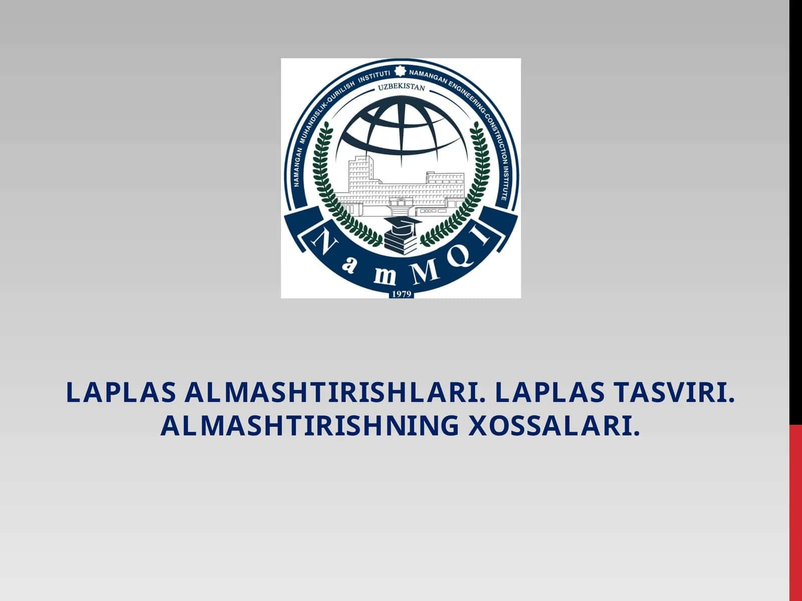 LAPLAS ALMASHTIRISHLARI 1