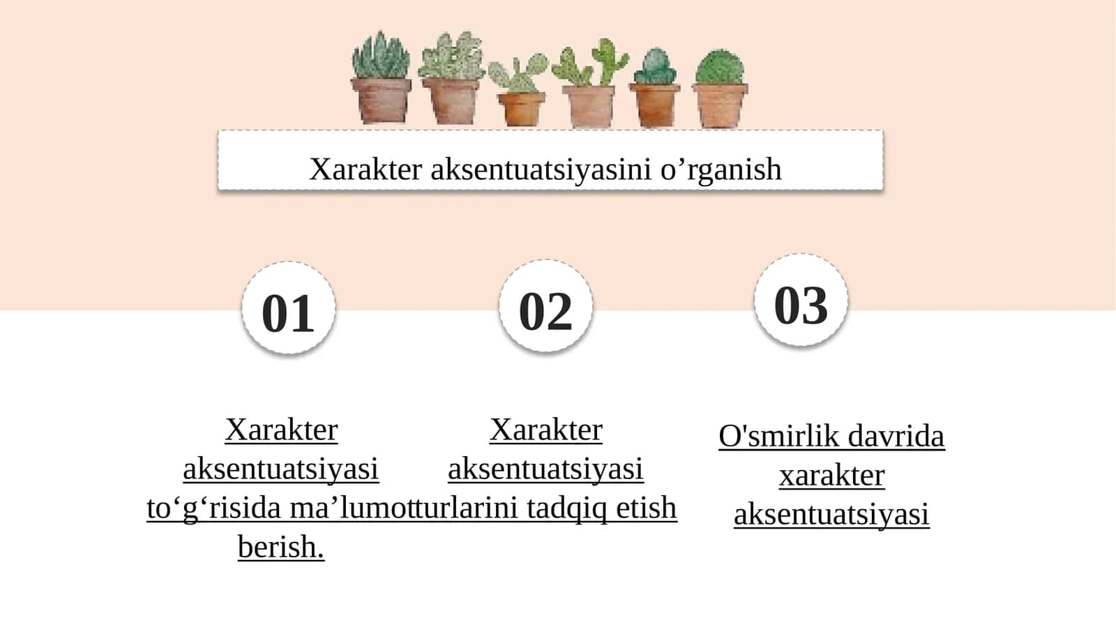 Xarakter aksentuatsiyasini o’rganish 1