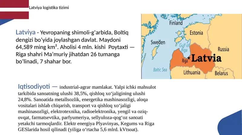 Latviya logistika tizimi 1