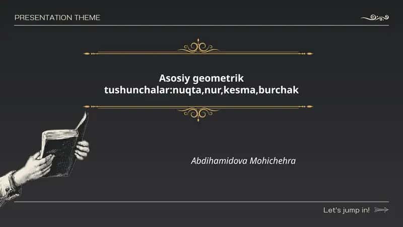 Asosiy geometrik tushunchalar 1