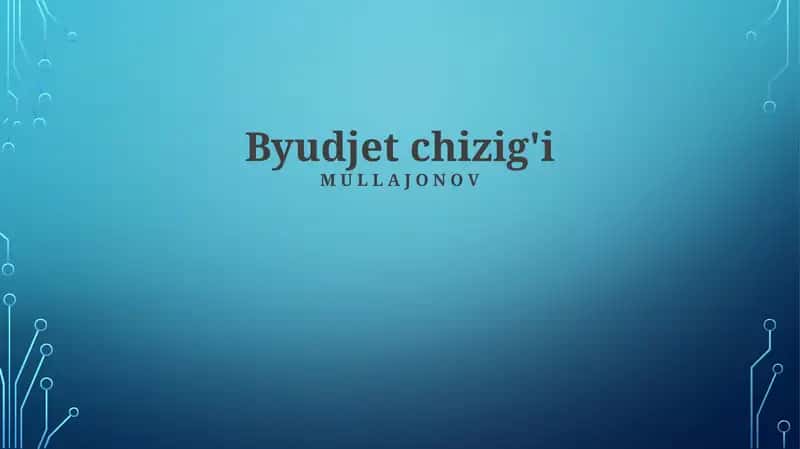 Byudjet chizig'i 1