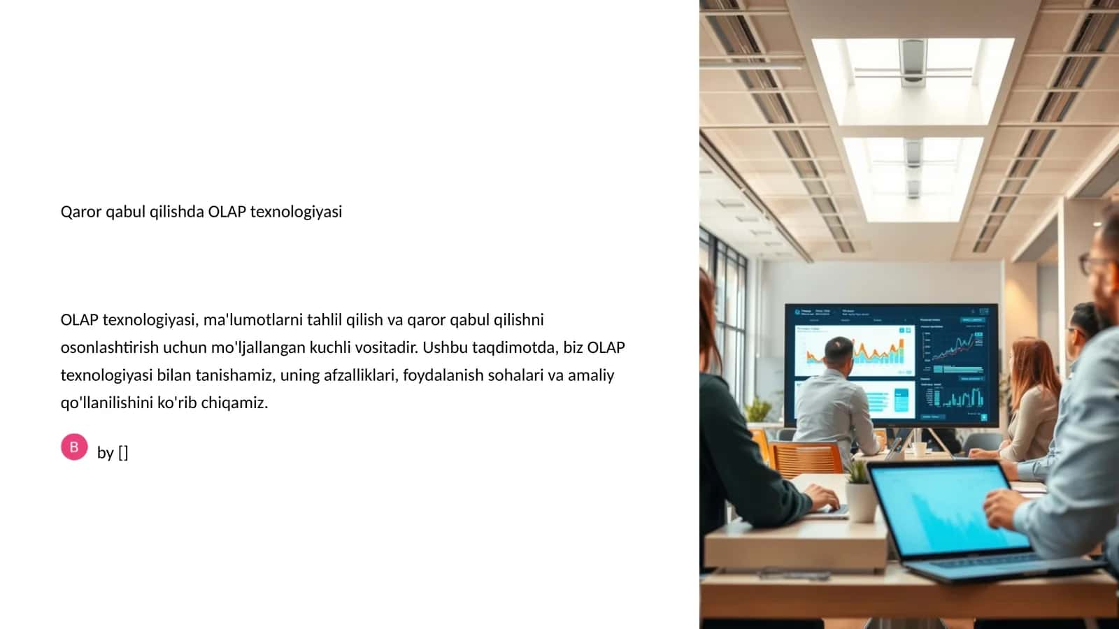 OLAP texnologiyasi 1