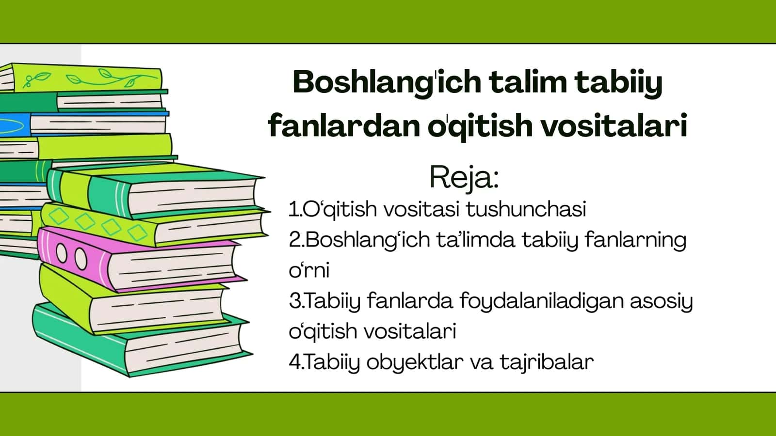 Boshlang'ich talim tabiiy fanlardan o'qitish vositalari 1