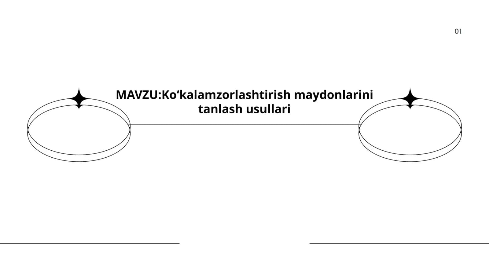 Koʻkalamzorlashtirish maydonlarini tanlash usullari 1