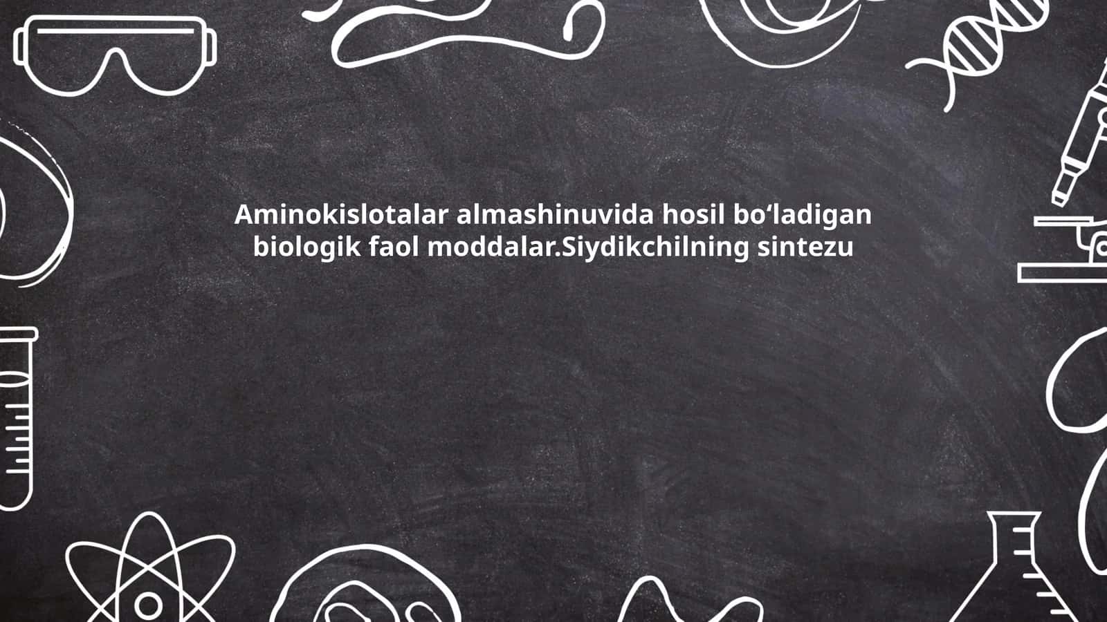 Aminokislotalar almashinuvi 1