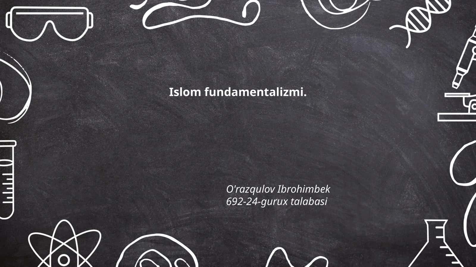 Islom fundamentalizmi 1