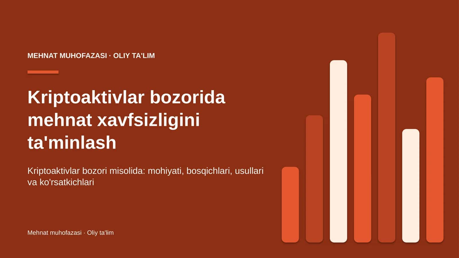 Kriptoaktivlar bozorida mehnat xavfsizligini ta'minlash 1