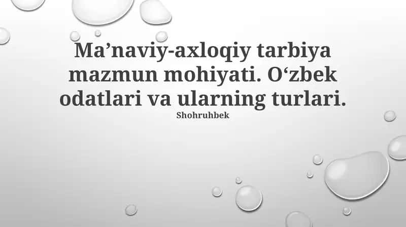 Ma’naviy-axloqiy tarbiya mazmun mohiyati 1