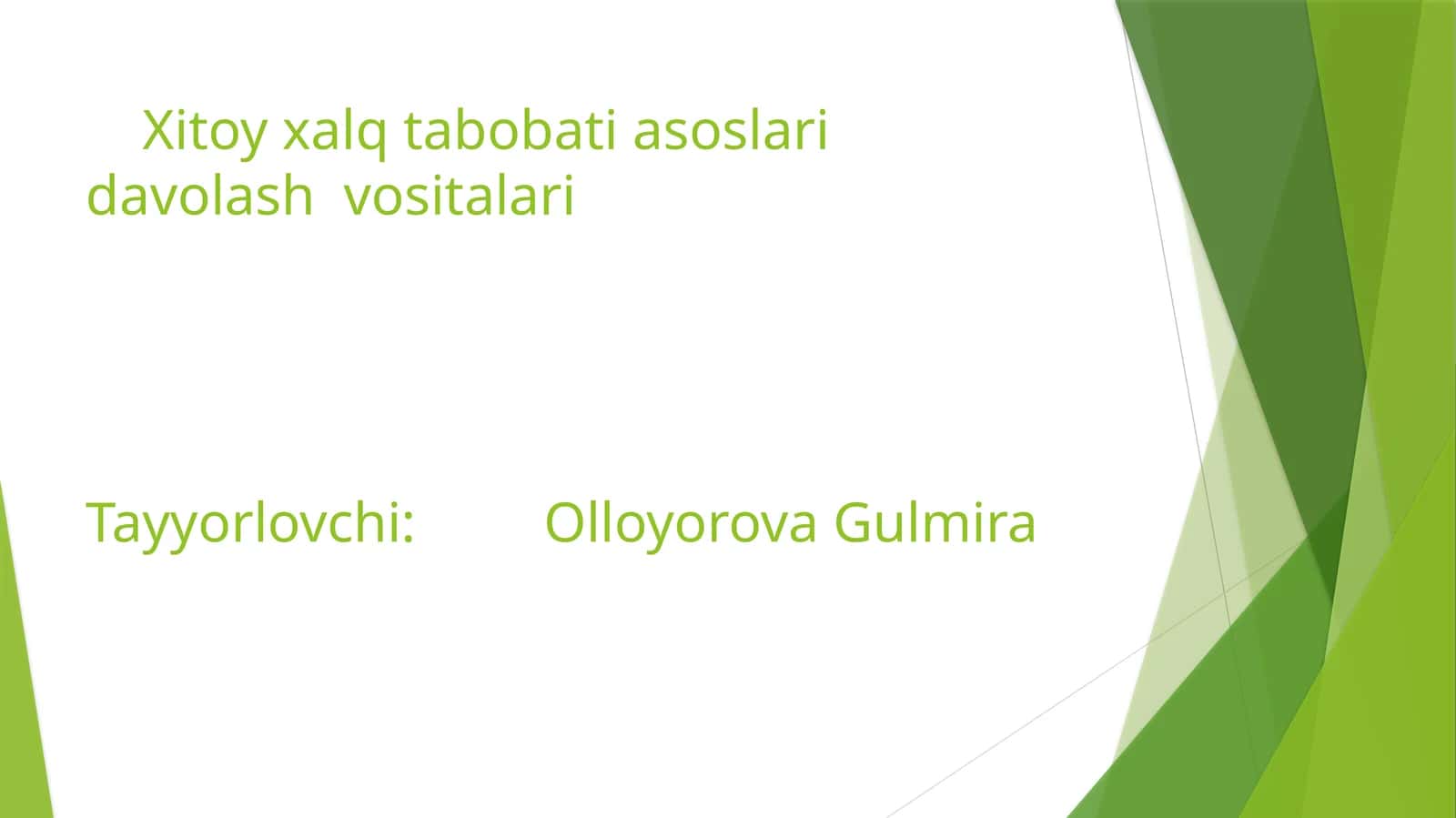 Xitoy xalq tabobati asoslari 1