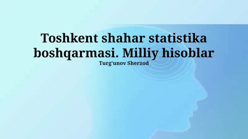 Milliy hisoblar 1