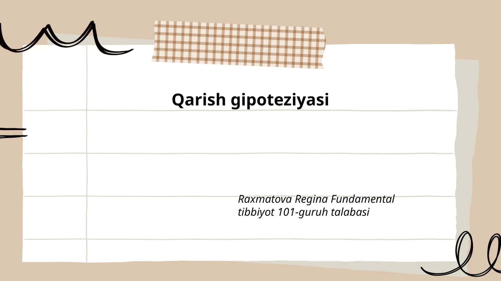 Qarish gipoteziyasi 1