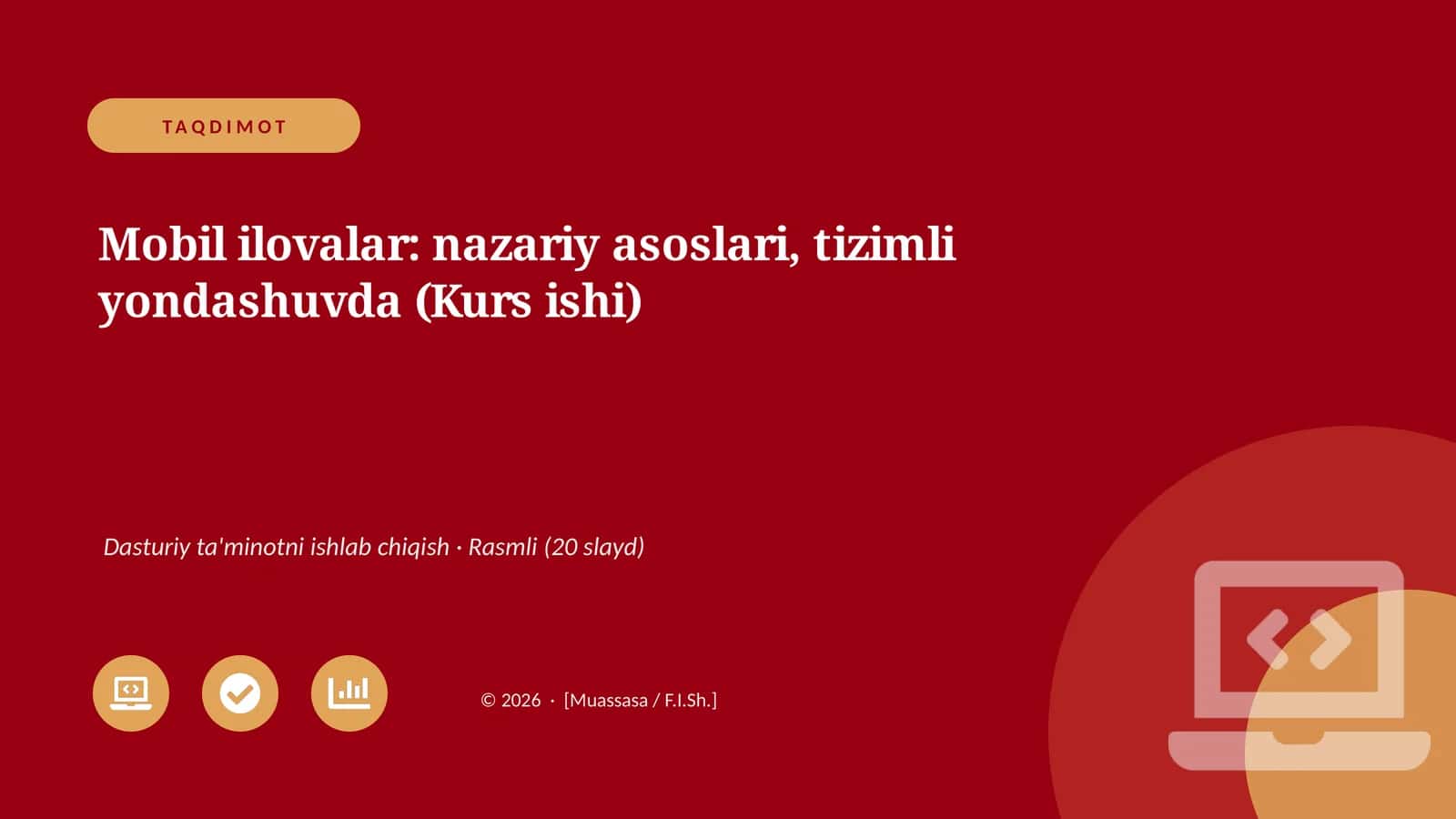 Mobil ilovalar: nazariy asoslari, tizimli yondashuvda 1