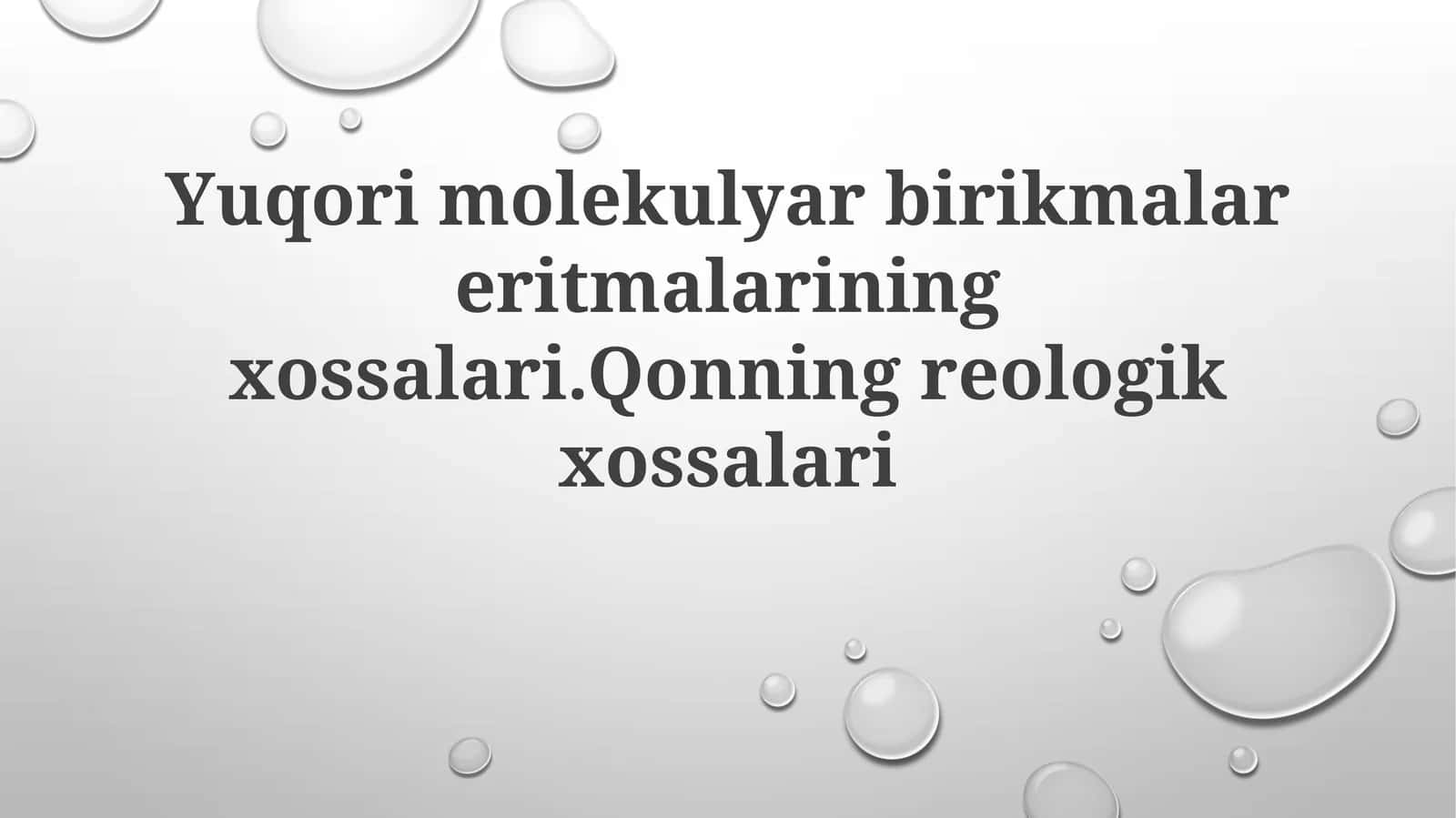 Yuqorimolekulyarbirikmalareritmalariningxossalari 1