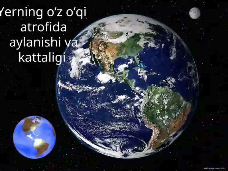 Yerning o‘z o‘qiatrofidaaylanishi vakattaligi
