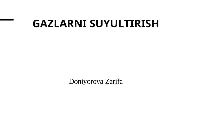 Gazlarni suyultirish 1
