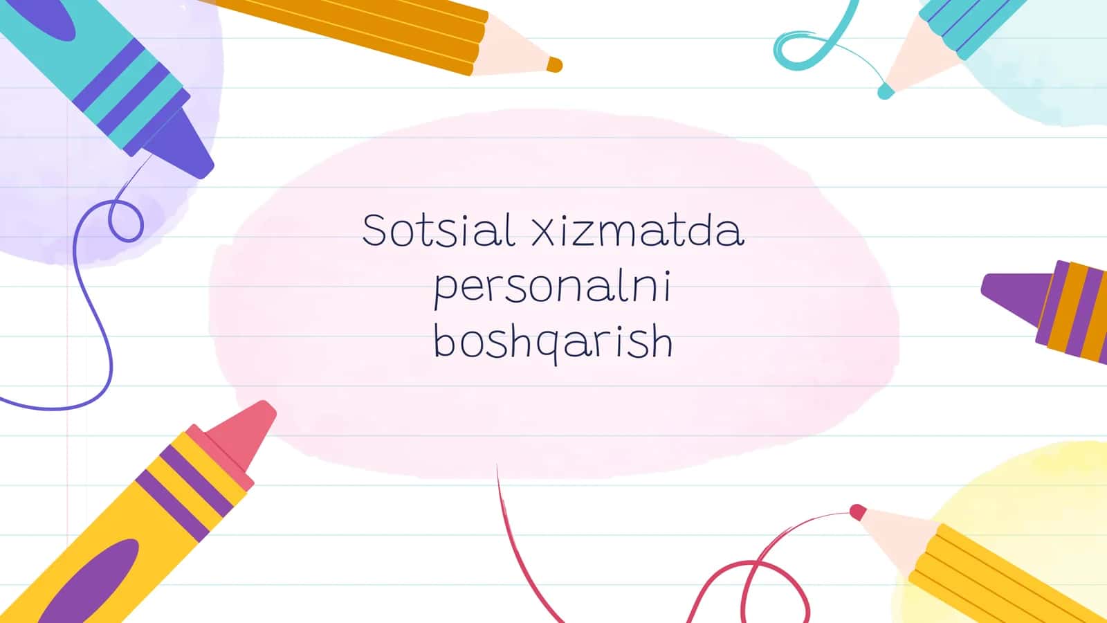 Sotsial xizmatda personalni boshqarish 1