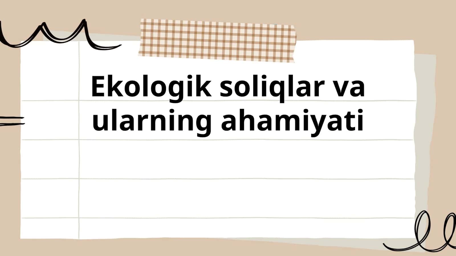 Ekologik soliqlar va ularning ahamiyati 1