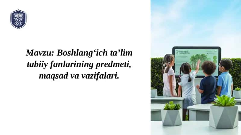 Boshlang'ich ta'lim tabiiy fanlari 1