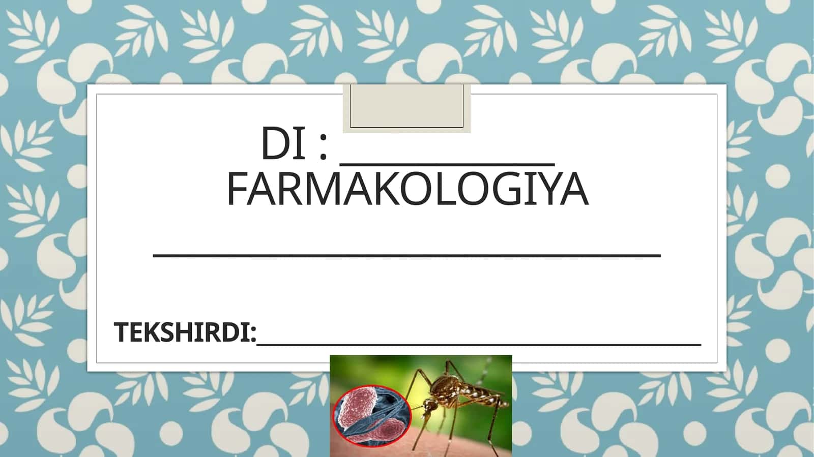 Farmakologiya 1