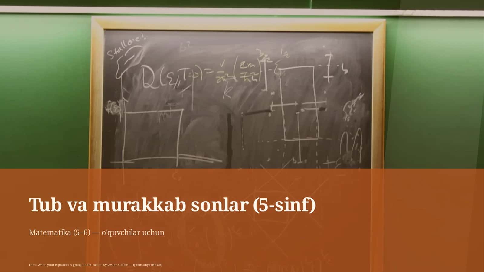 Tub va murakkab sonlar (5-sinf) 1