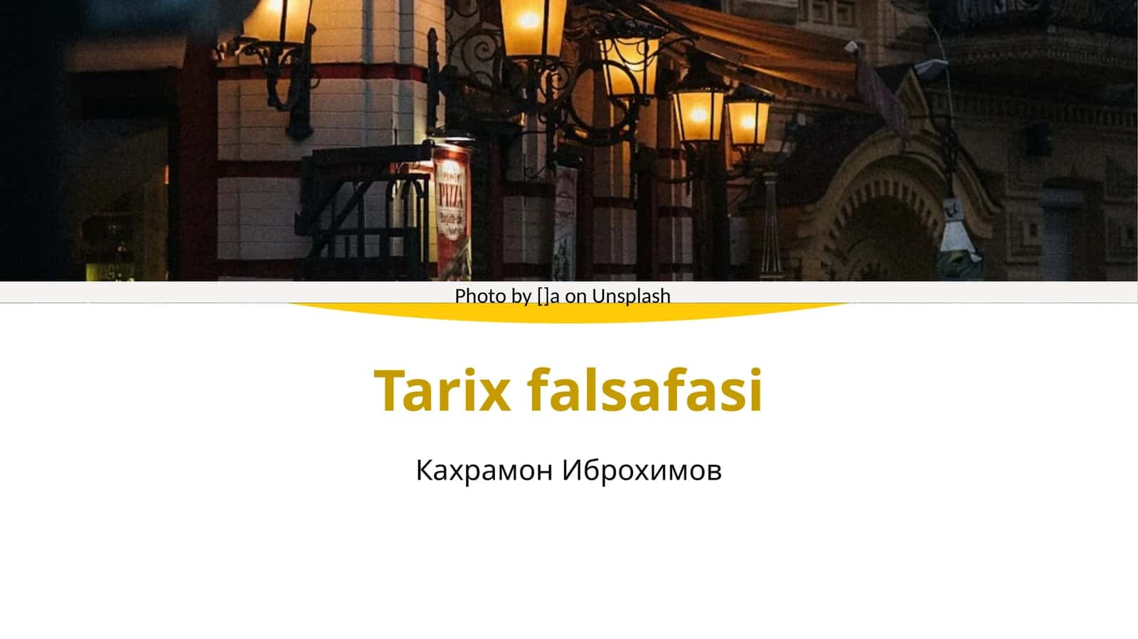 Tarix falsafasi 1