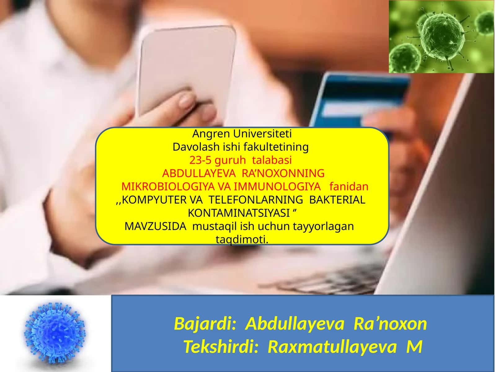 BAKTERIAL KONTAMINATSIYASI 1