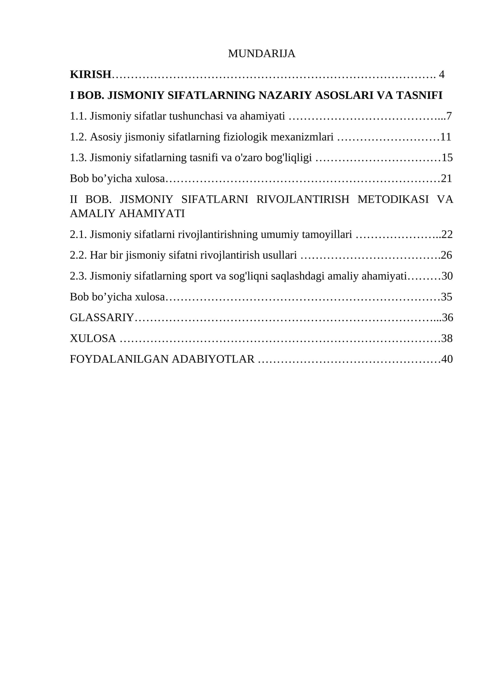 Jismoniy sifatlar 1