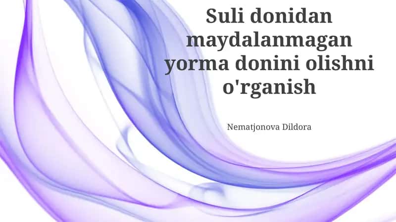 Hosildorlikni oshirish usullari 1